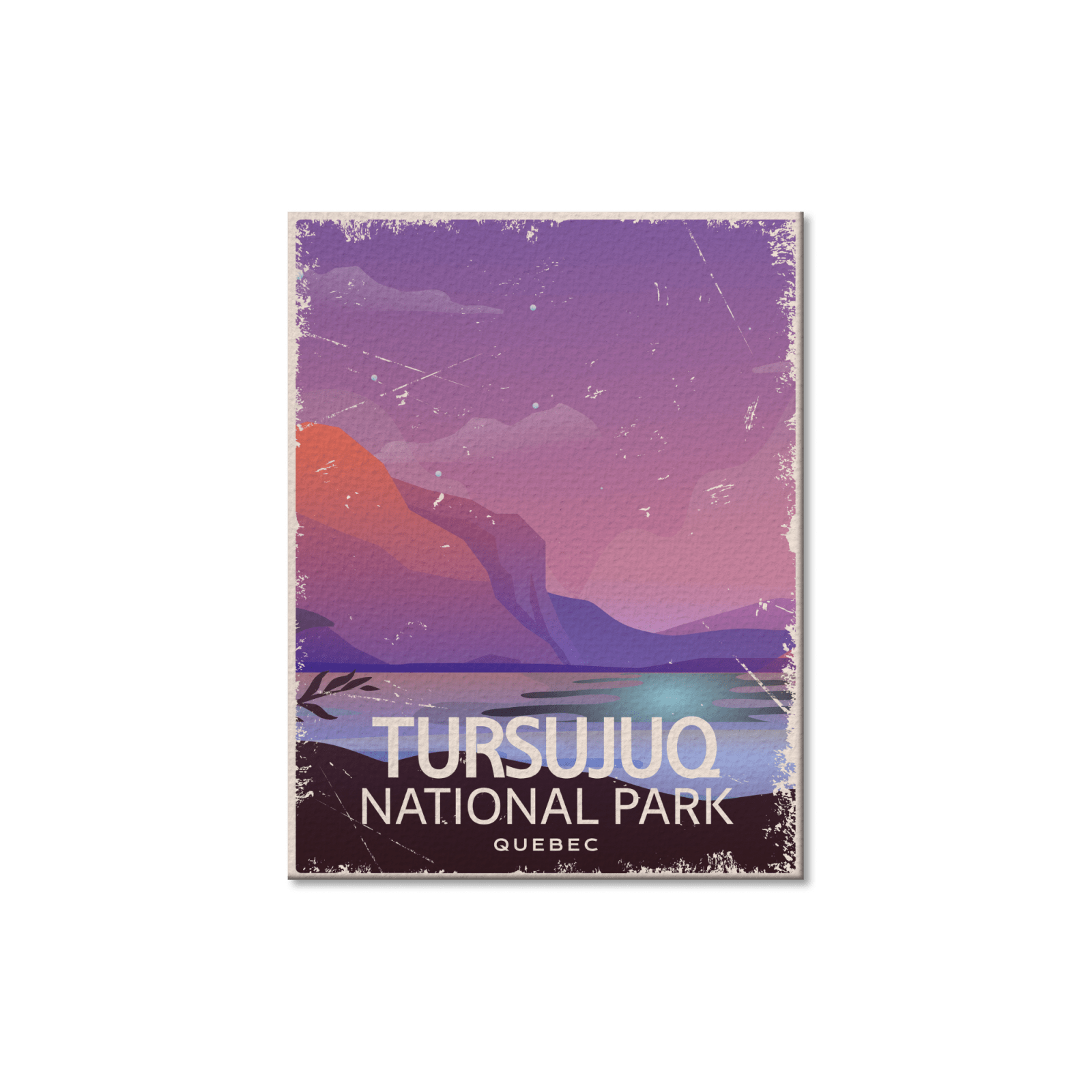 Carte postale du parc national Tursujuq, Québec