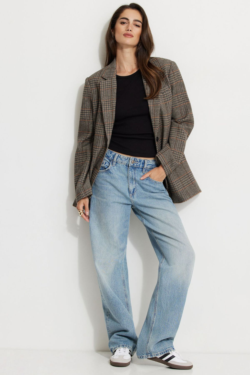 Mika Mid Rise Relaxed Straight Leg Jeans