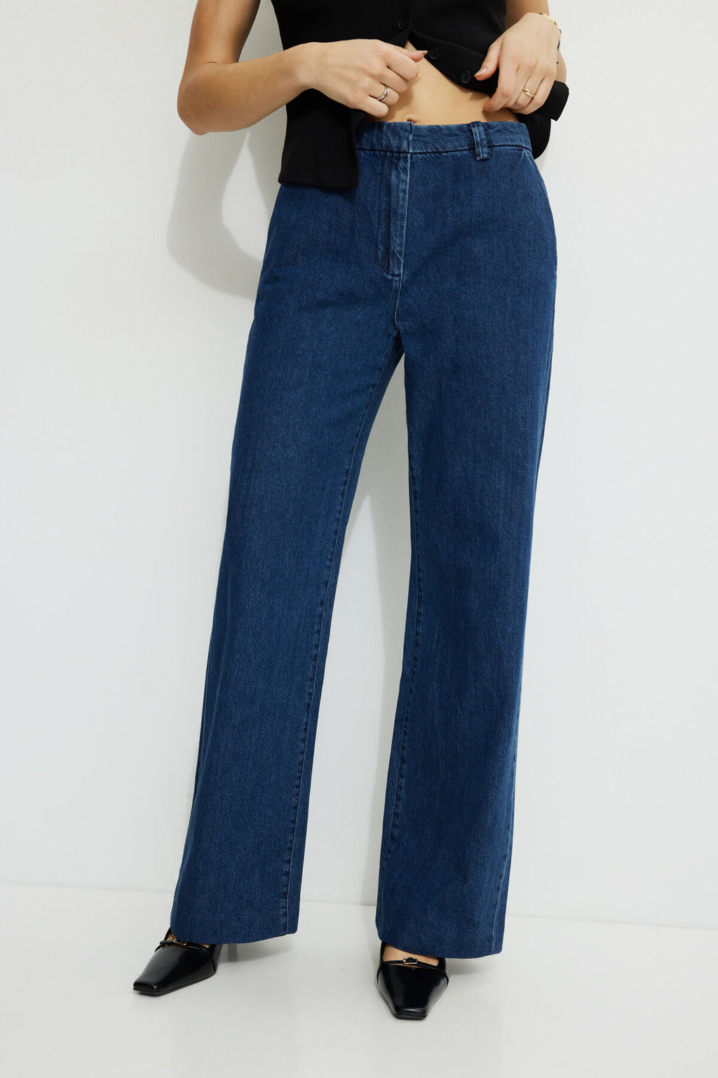 High Rise Wide Leg Trouser Jeans