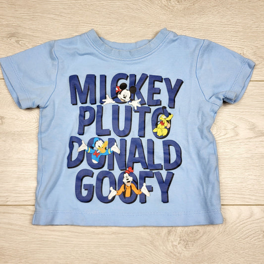 CHLV1 - Disney Baby blue t-shirt. Size 18 months