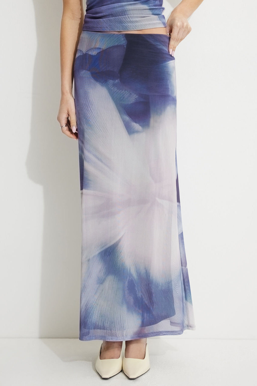 Jupe longue sirène en maille Daya