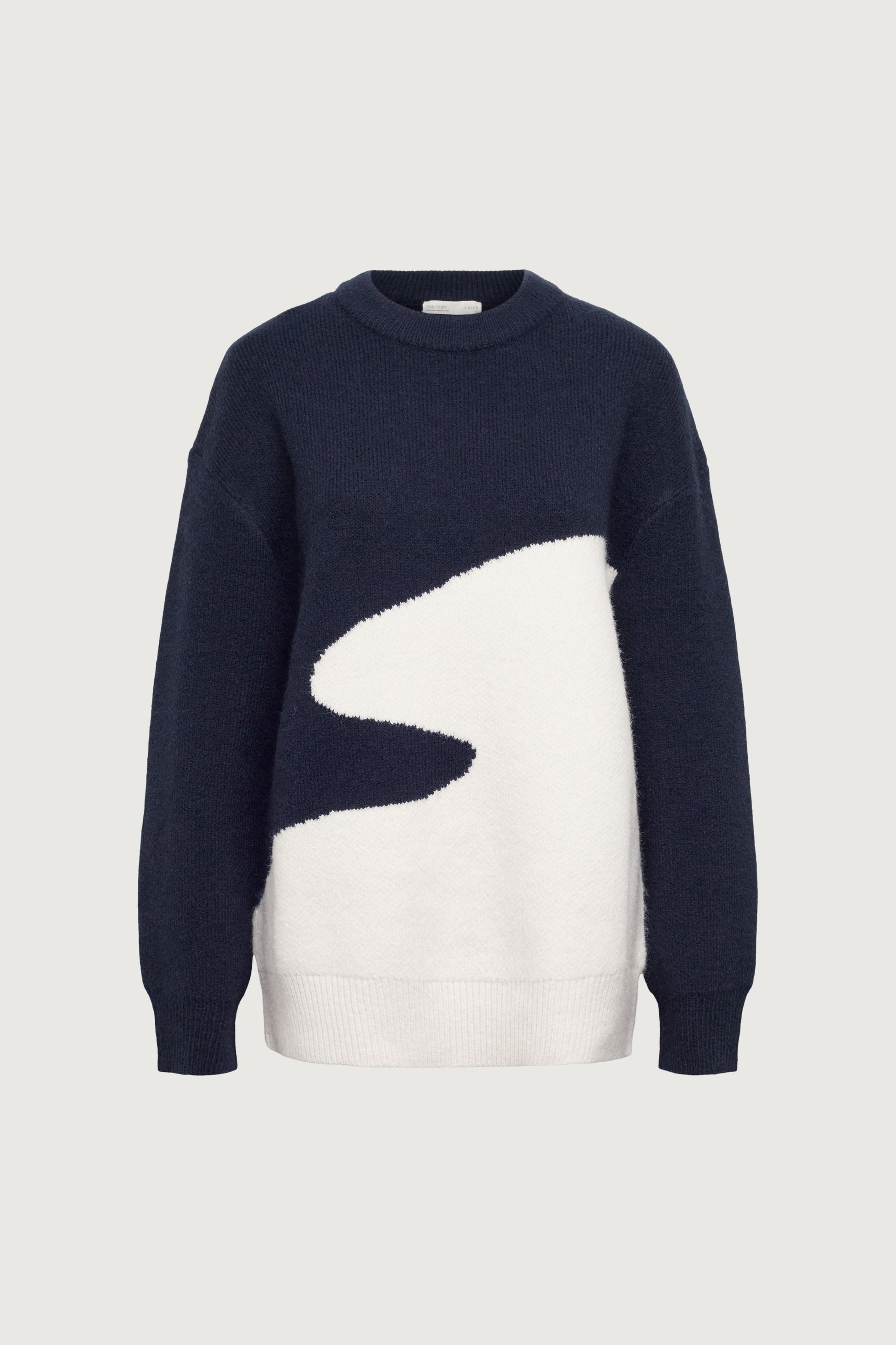 PULL OVERSIZE EN MAILLE INTARSIA