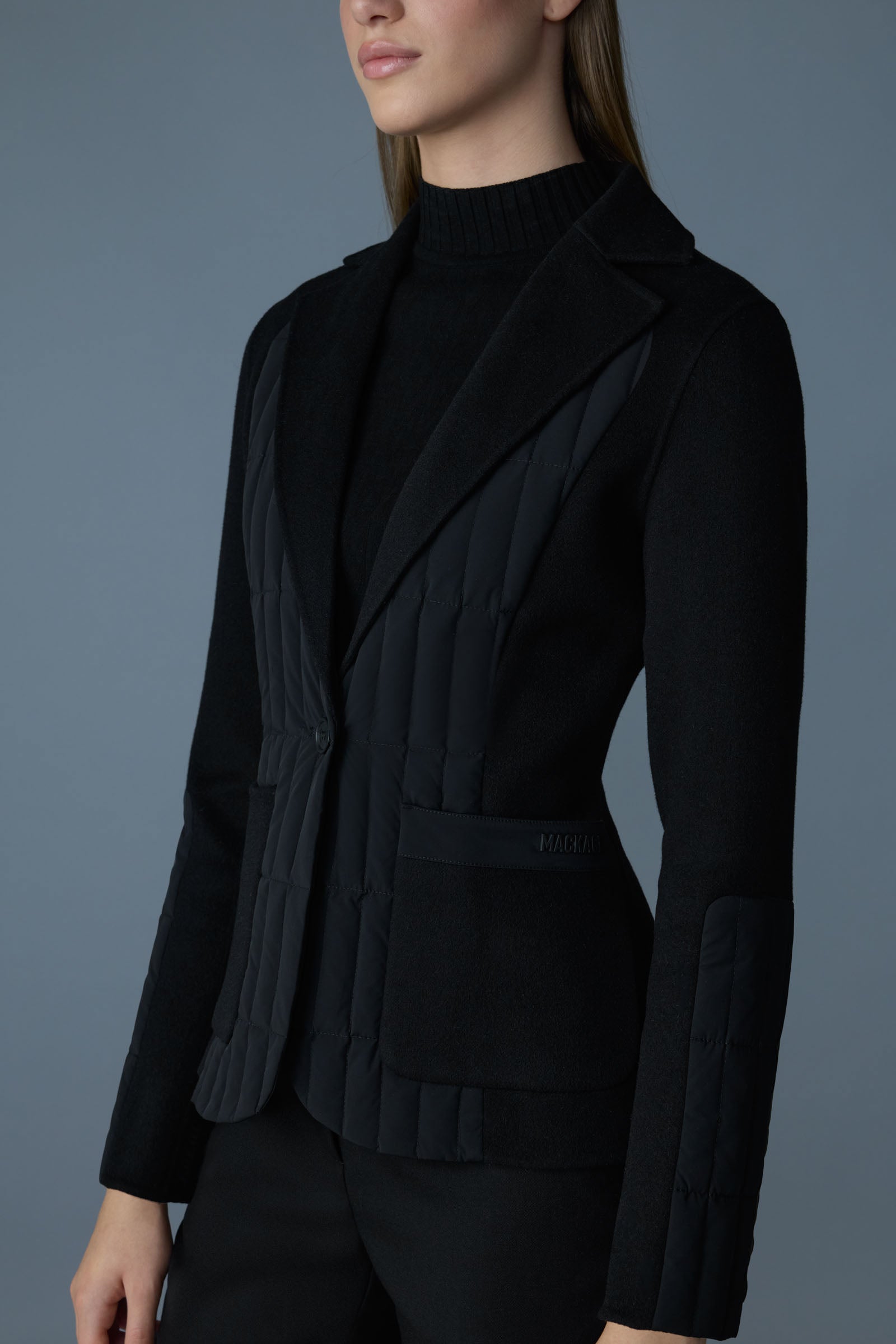 Veste sur mesure en laine durable LEILANI