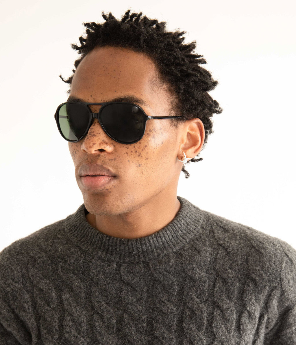ORIE Black Aviator Sunglasses