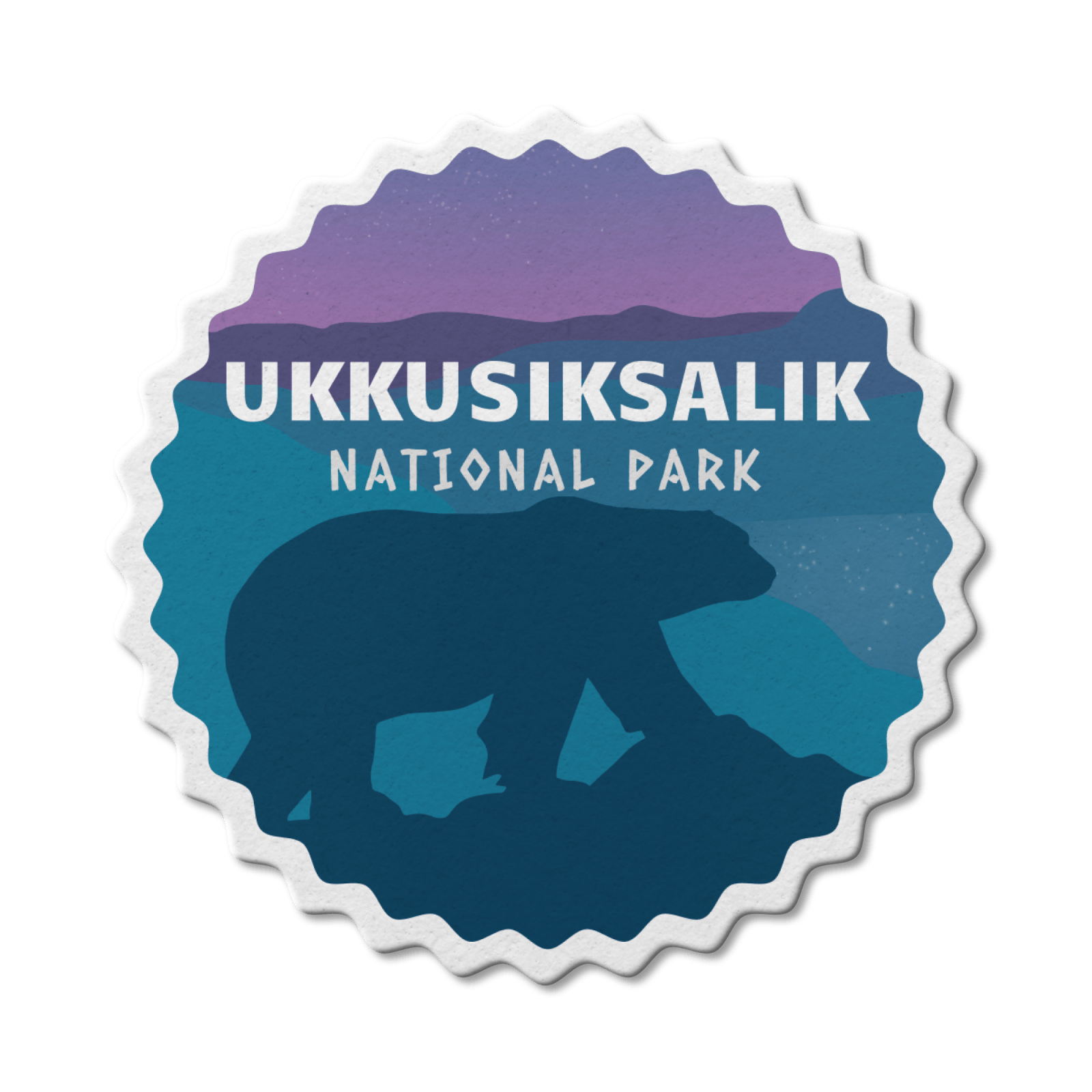 Ukkusiksalik National Park of Canada Waterproof Vinyl Sticker