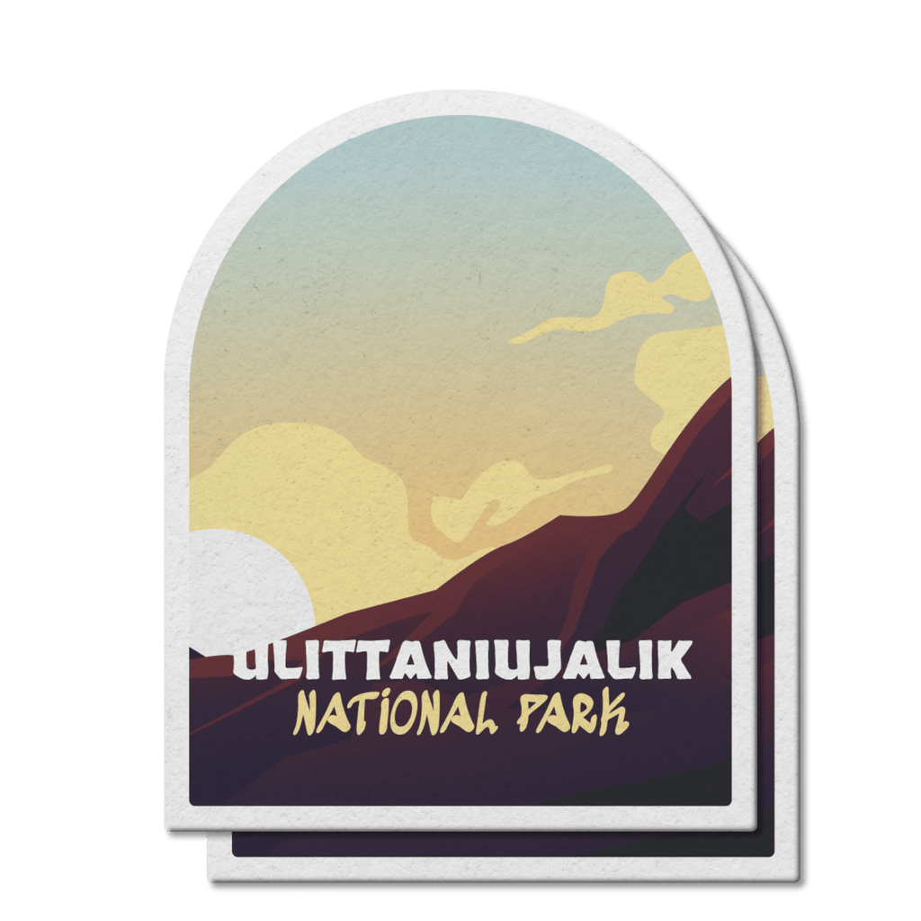 Autocollant en vinyle imperméable pour le parc national Ulittaniujalik, Québec 