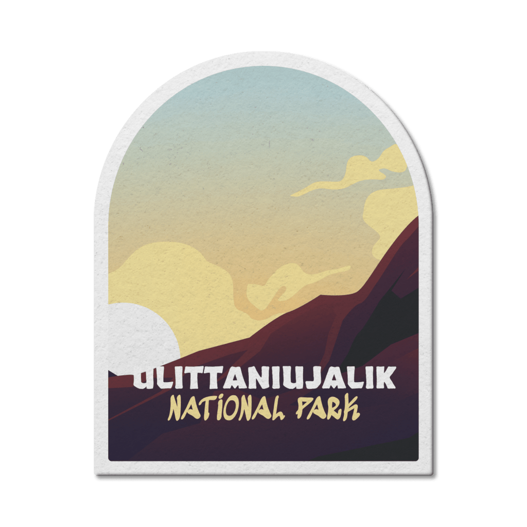 Autocollant en vinyle imperméable pour le parc national Ulittaniujalik, Québec 