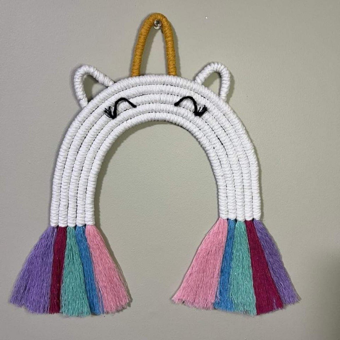 Unicorn Macrame rainbow