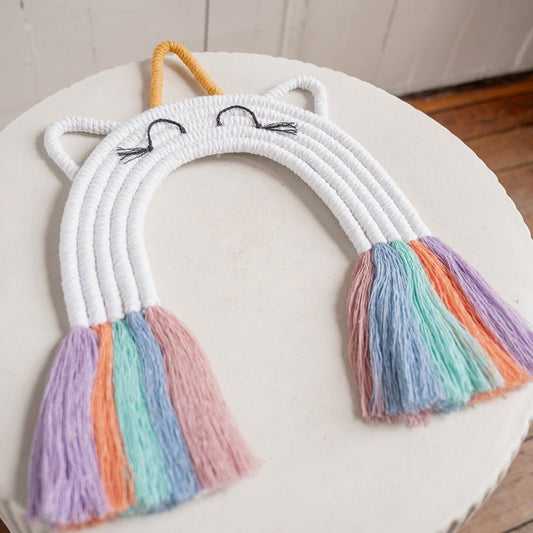Unicorn Macrame rainbow