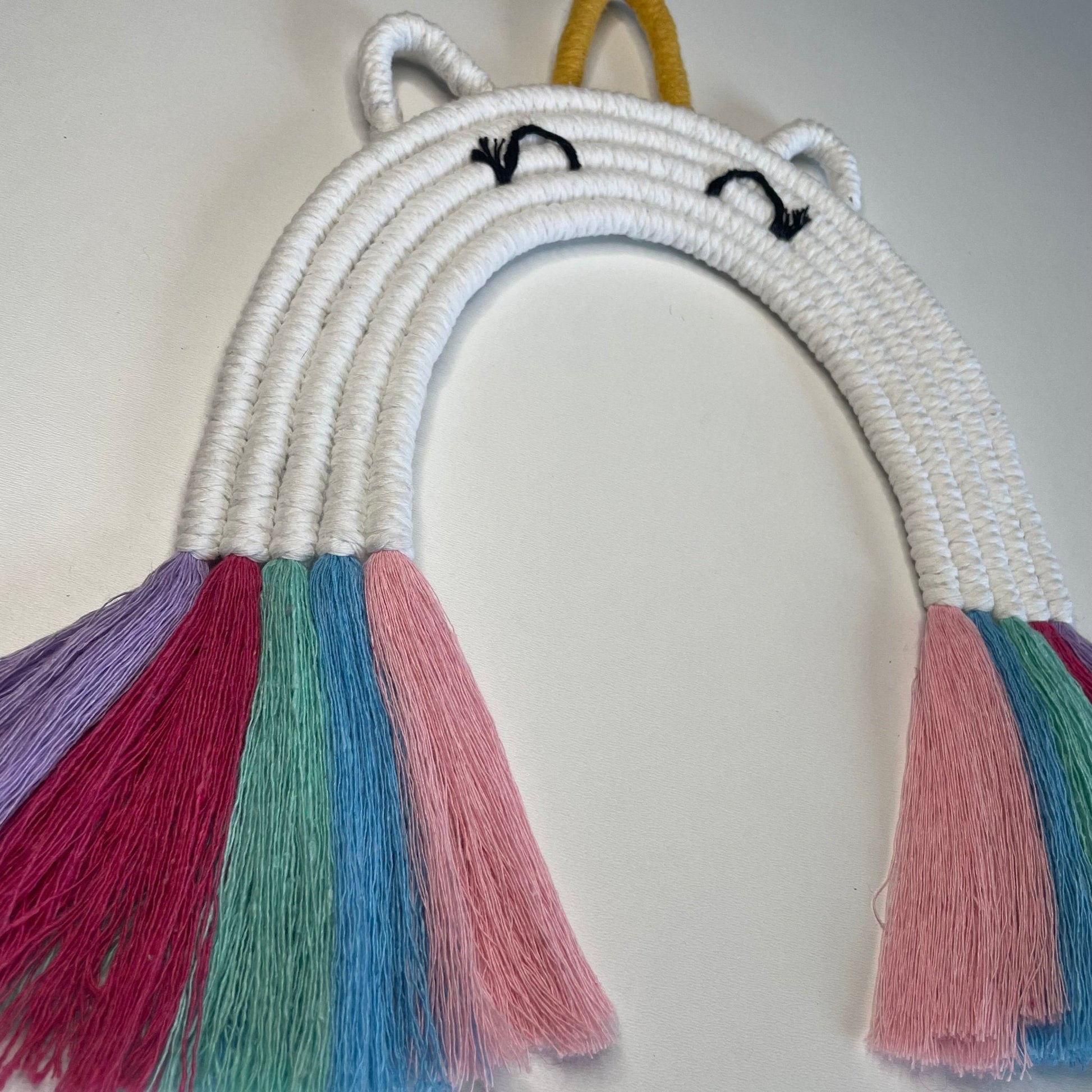 Unicorn Macrame rainbow