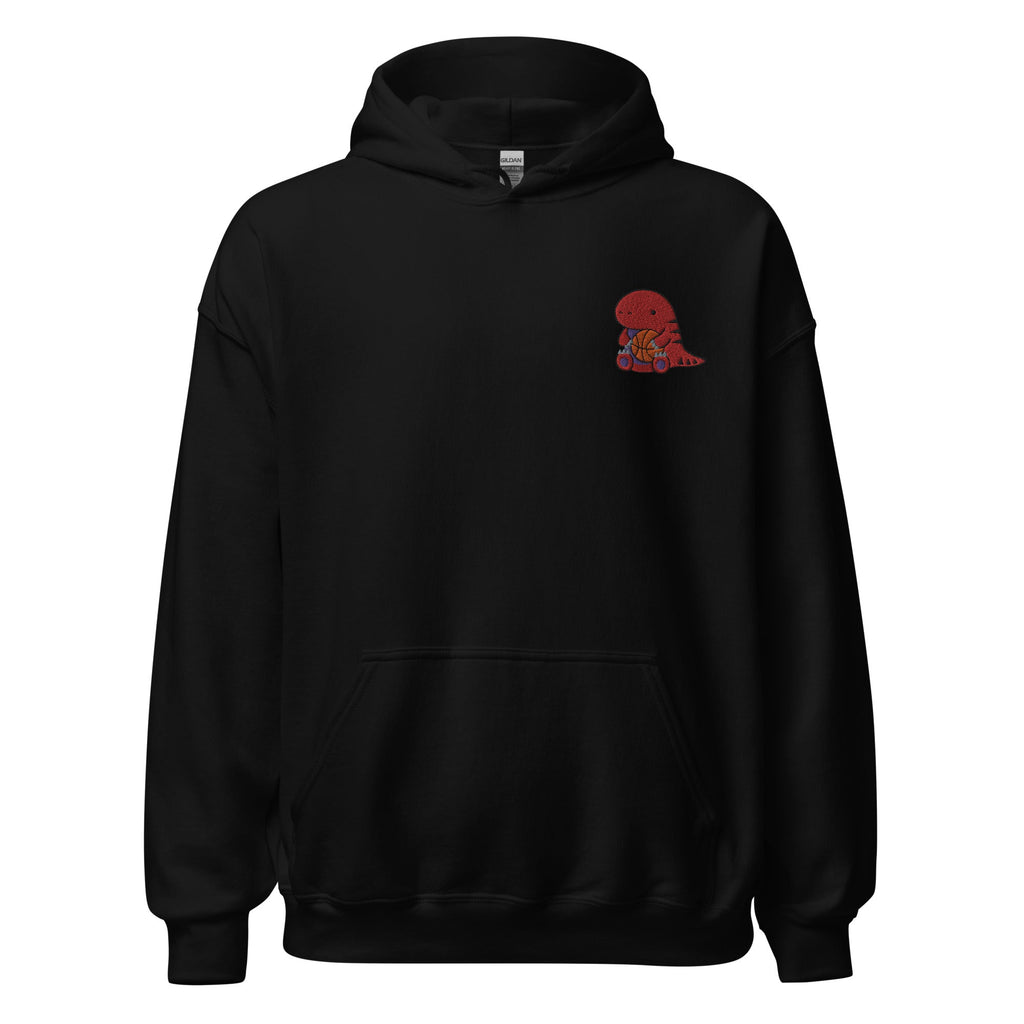 Hoodie with Cute Embroidered Raptor. Toronto Basketball Hoodie