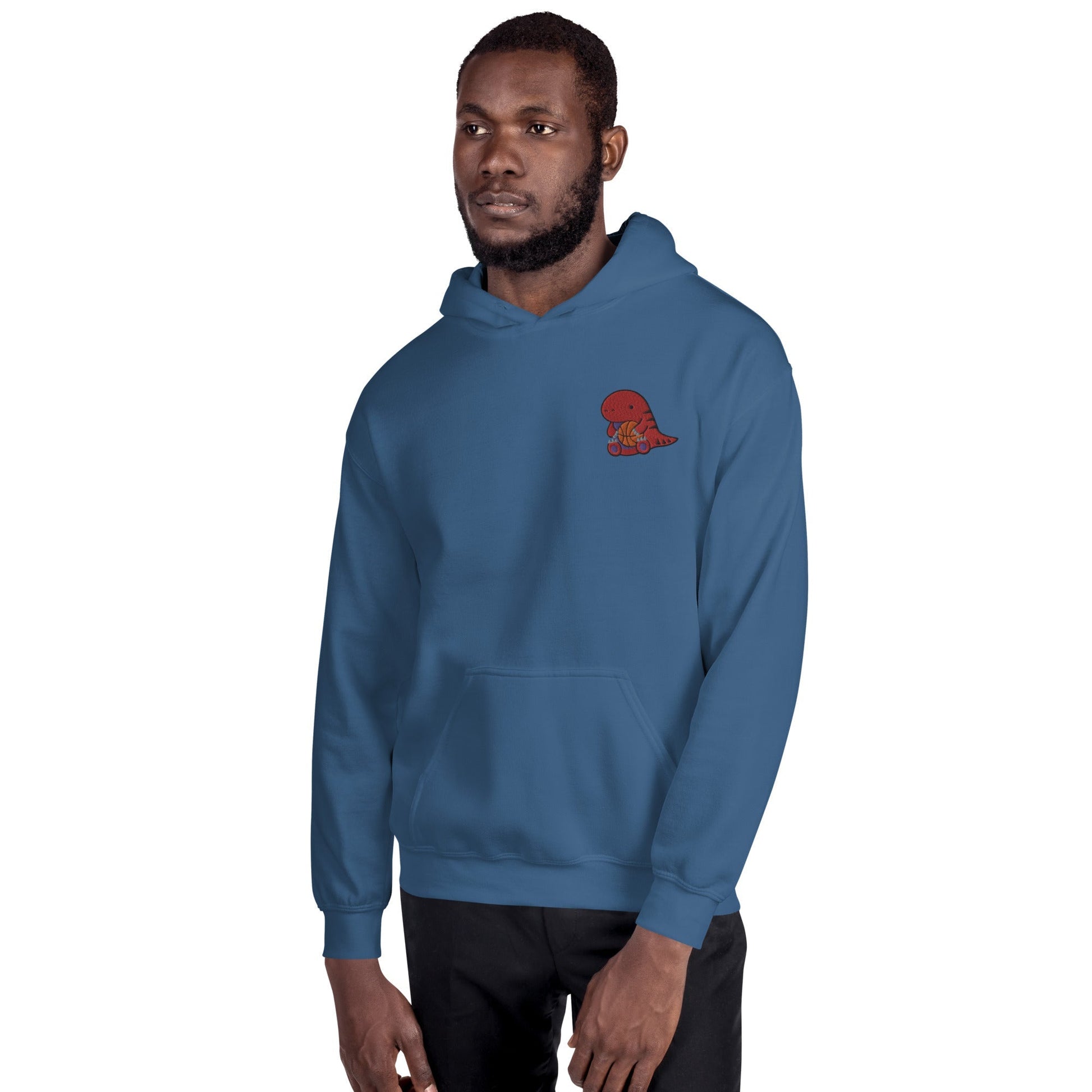 Hoodie with Cute Embroidered Raptor. Toronto Basketball Hoodie