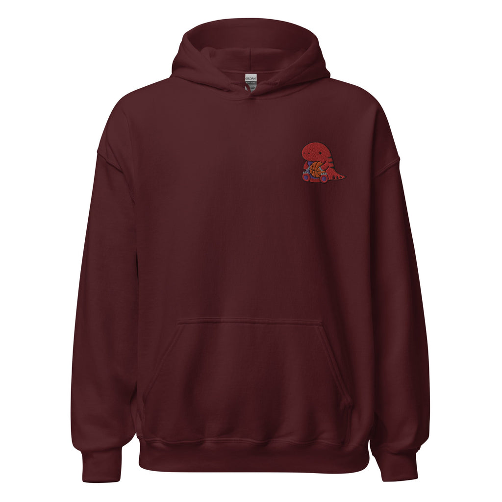Hoodie with Cute Embroidered Raptor. Toronto Basketball Hoodie