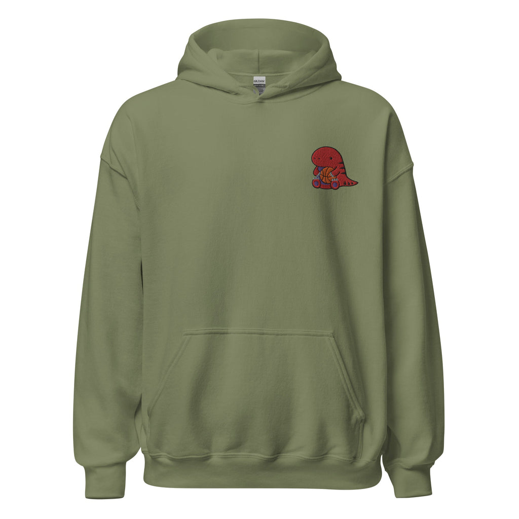 Hoodie with Cute Embroidered Raptor. Toronto Basketball Hoodie