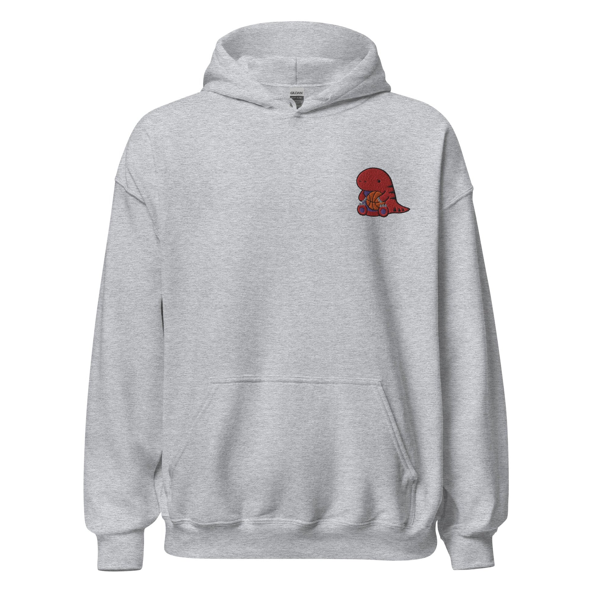 Hoodie with Cute Embroidered Raptor. Toronto Basketball Hoodie