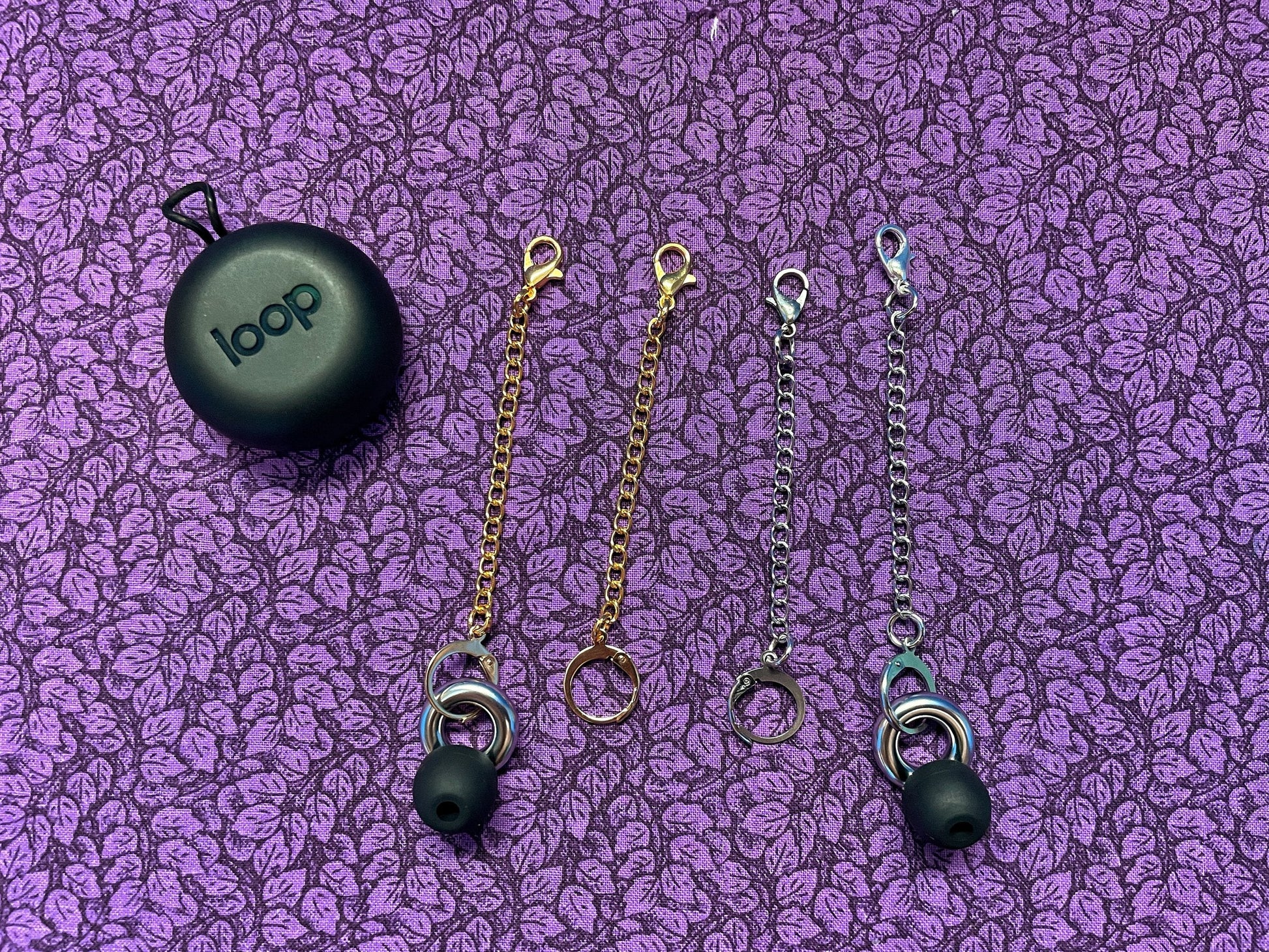 Bouchons d'oreilles en verre d'uranium tchèque avec breloques en forme de champignon - Bijoux sensoriels pour la sensibilité sonore