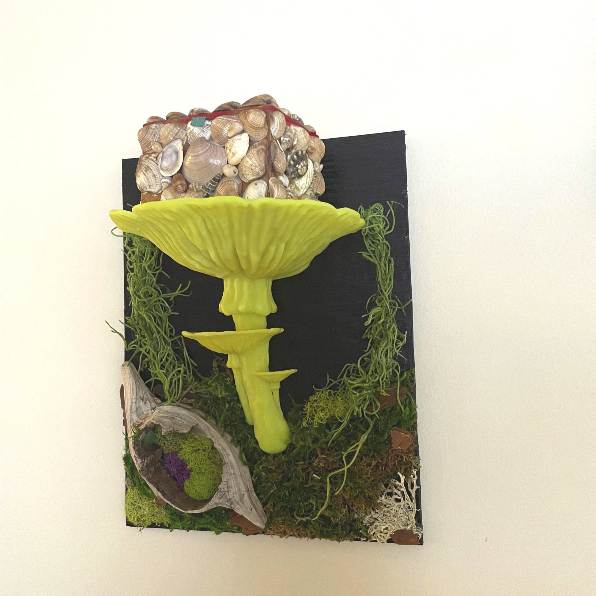 3d Printed Amanita Mushroom Shelf, Glow in the Dark decor