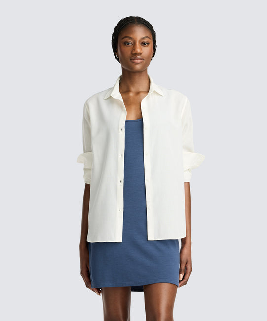 Robe débardeur mini en laine mérinos pour femme