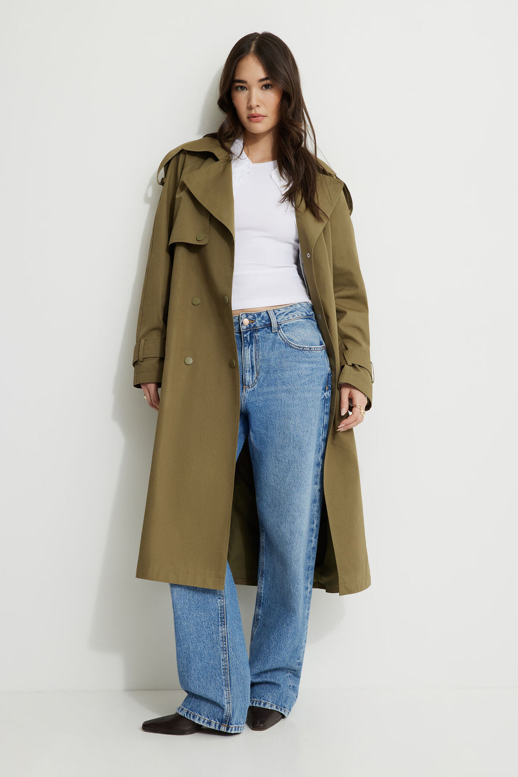 Trench-coat en sergé