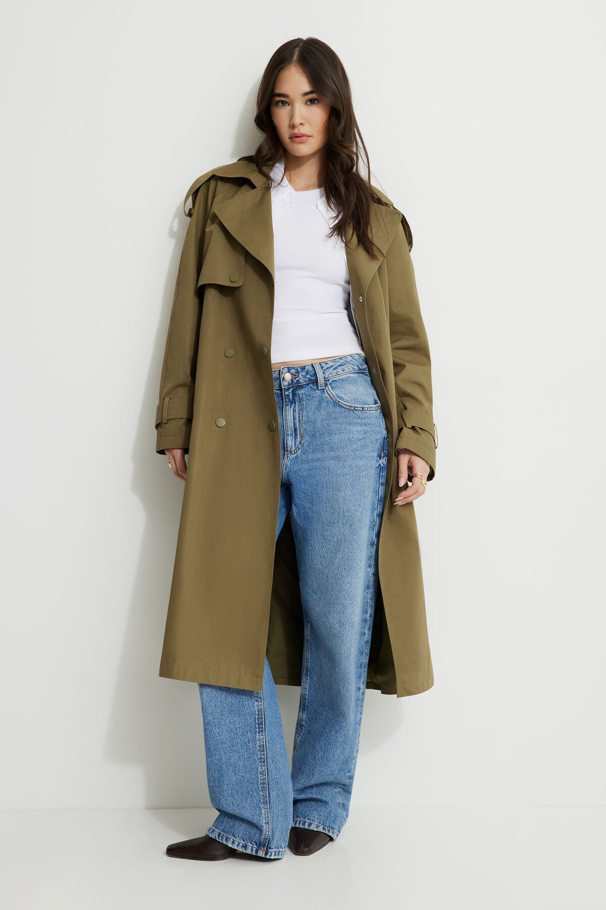 Trench-coat en sergé