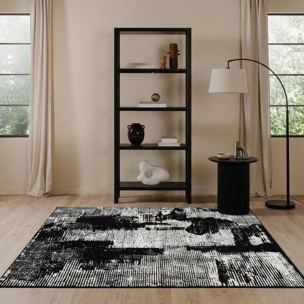 Urban Ink Distressed Woven Carpet