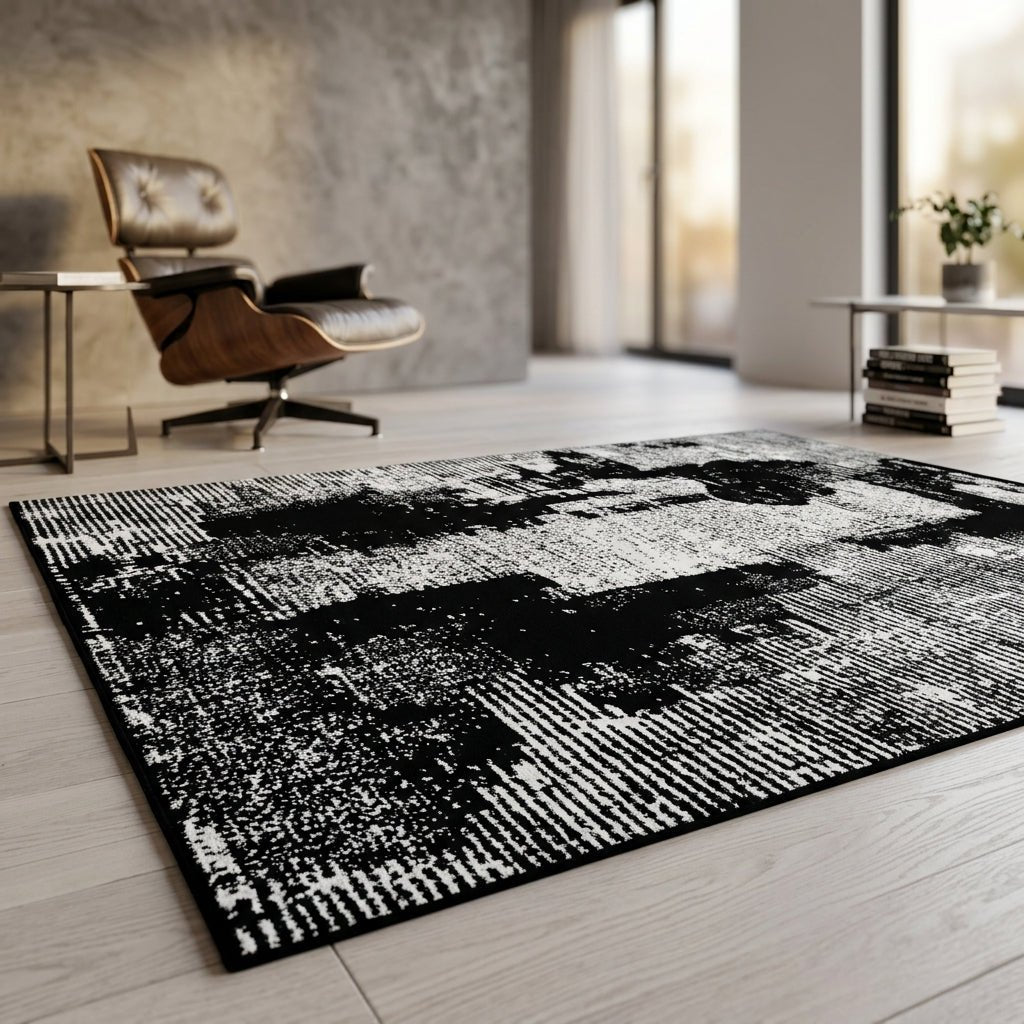 Urban Ink Distressed Woven Carpet