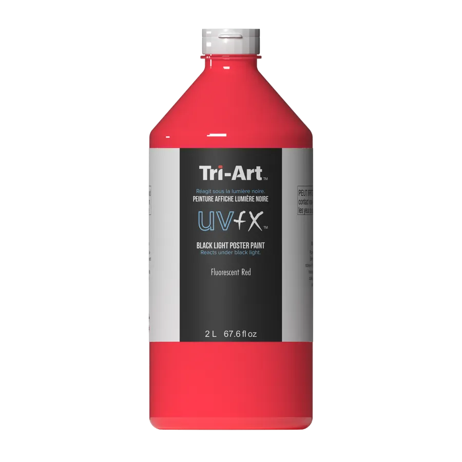 UVFX Black Light Poster Paint - Fluorescent Red