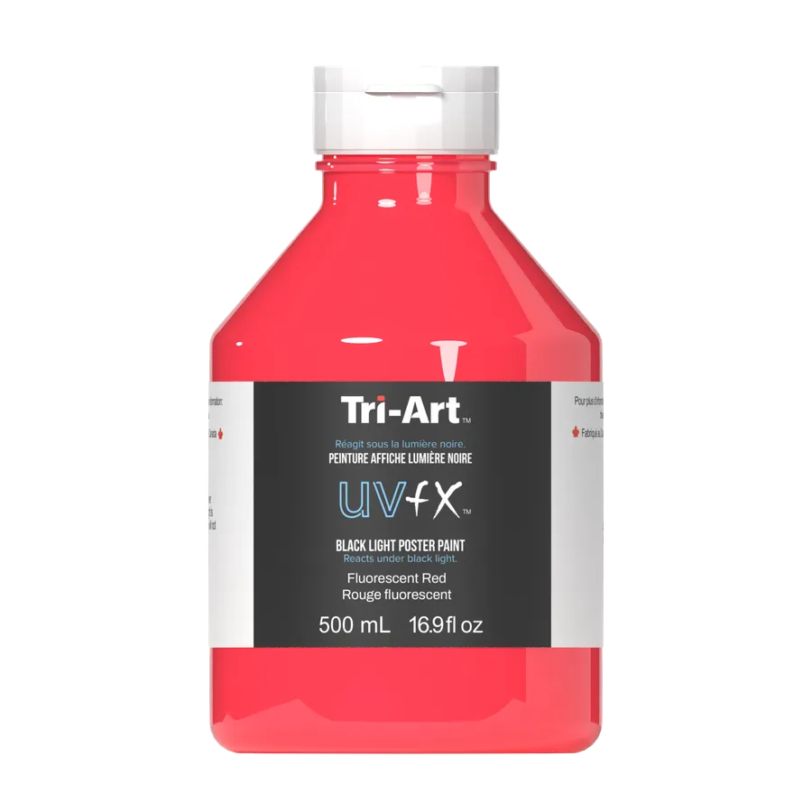 UVFX Black Light Poster Paint - Fluorescent Red