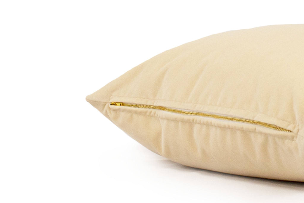 Housse de coussin en velours Brie