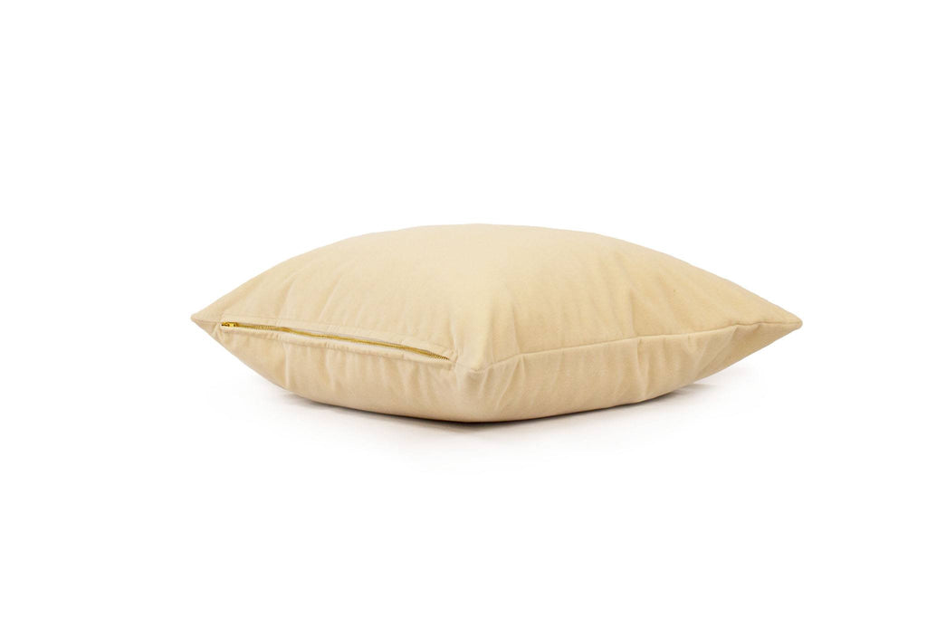 Housse de coussin en velours Brie