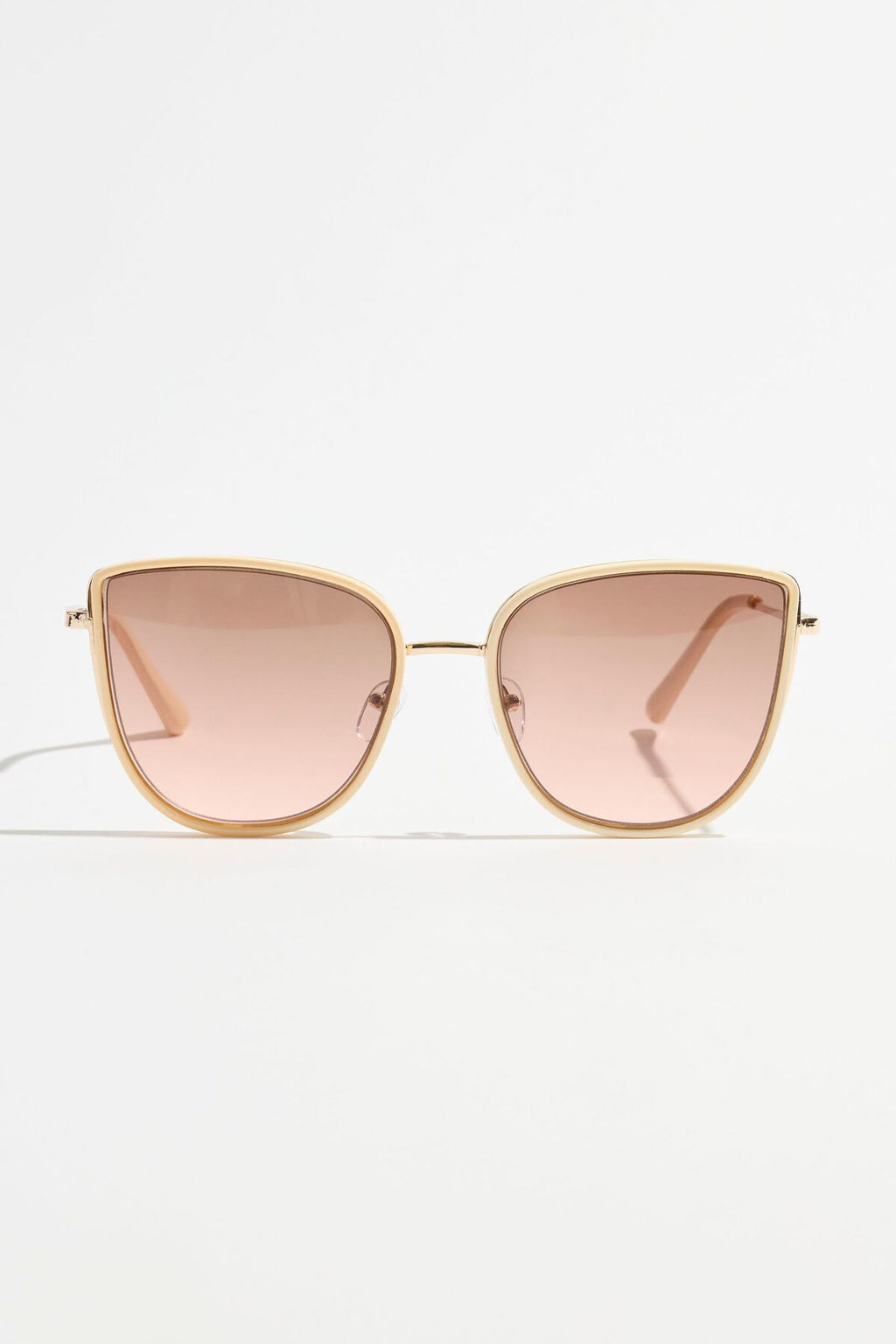 Translucent Frame Cat-Eye Sunglasses