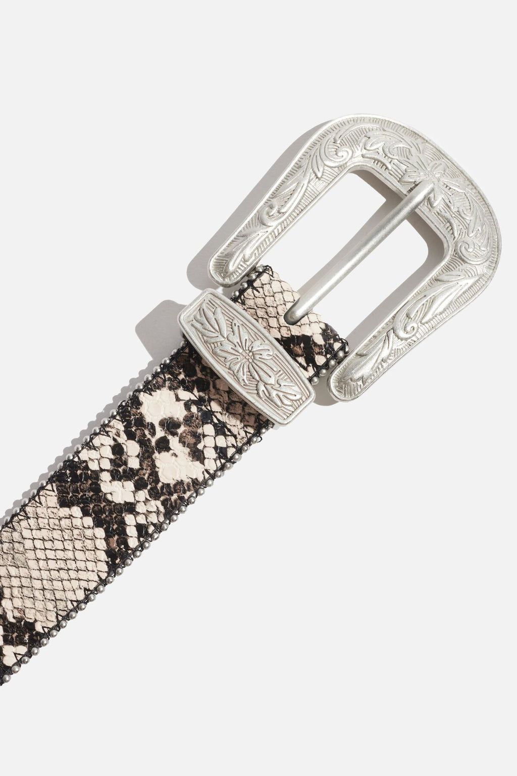 Ceinture western à boucle ardillon à pois