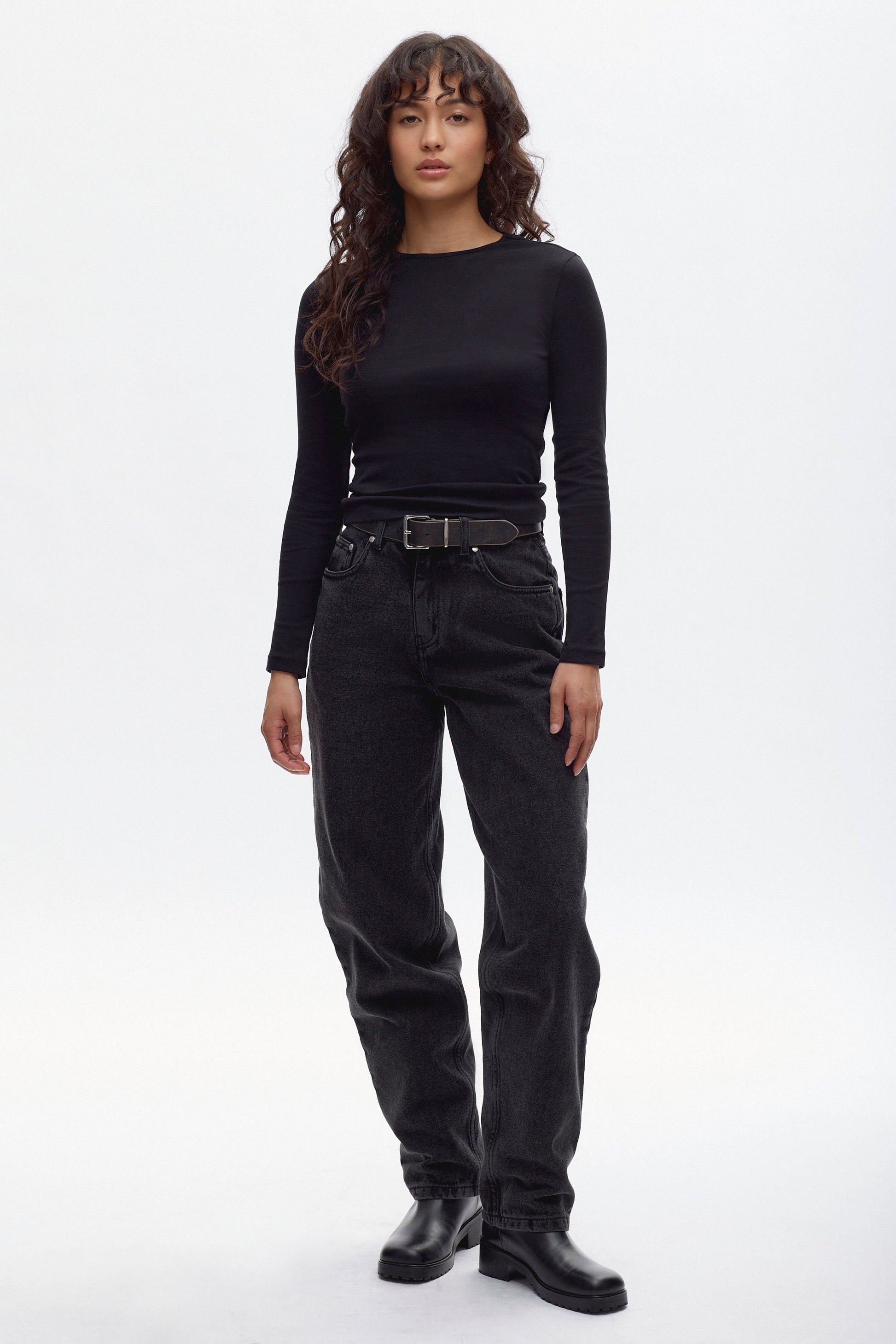T-shirt à manches longues ajusté pour femme