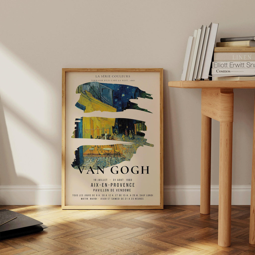 Estampe Van Gogh Terrasse de café : Art impressionniste classique