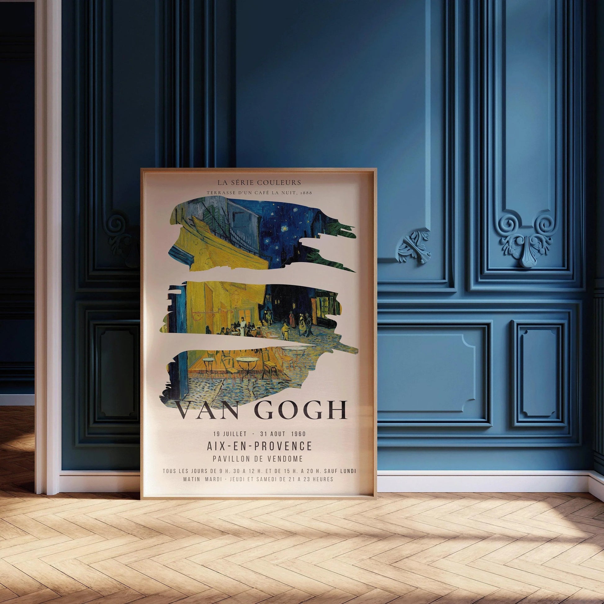 Estampe Van Gogh Terrasse de café : Art impressionniste classique
