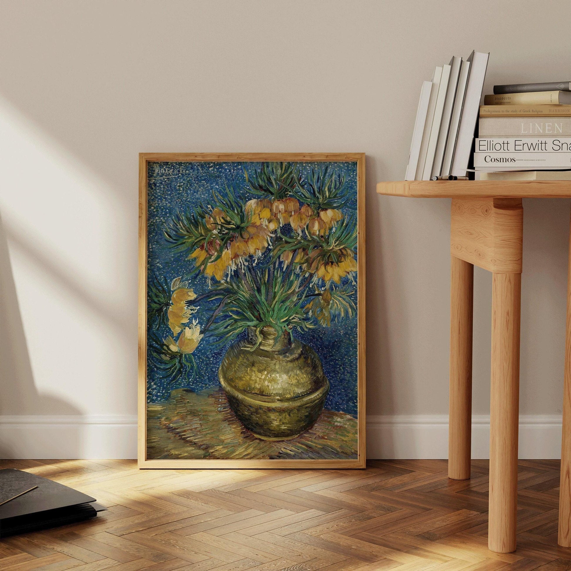 Reproduction des Fritillaires Impériales de Van Gogh : Impression d'art giclée, option encadrée à la main