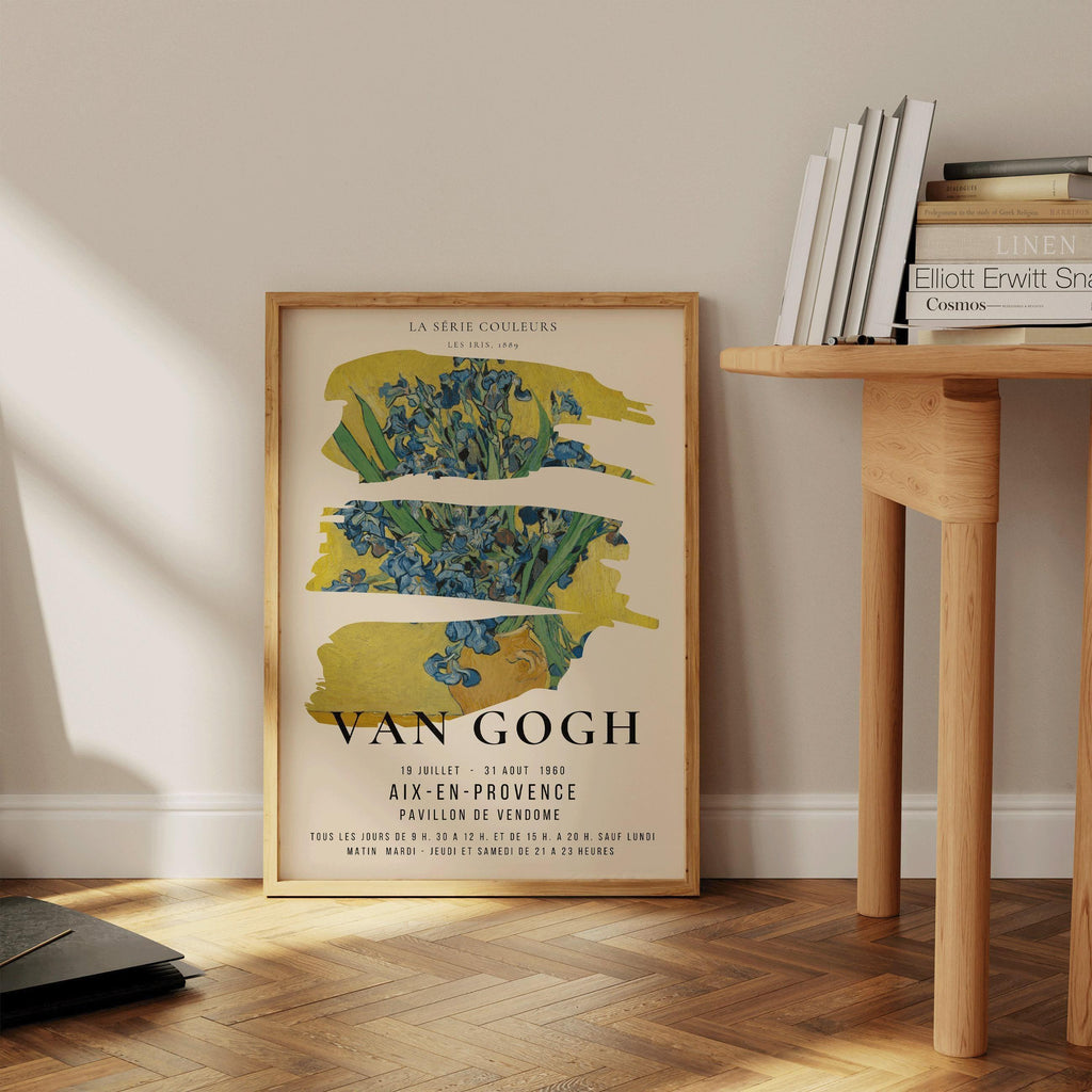 Affiche de l'exposition « Les Iris de Van Gogh » : Impression d'art giclée