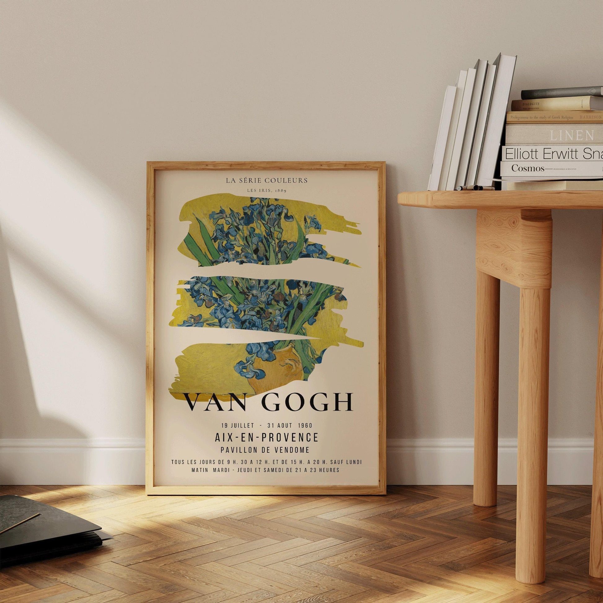 Affiche de l'exposition « Les Iris de Van Gogh » : Impression d'art giclée