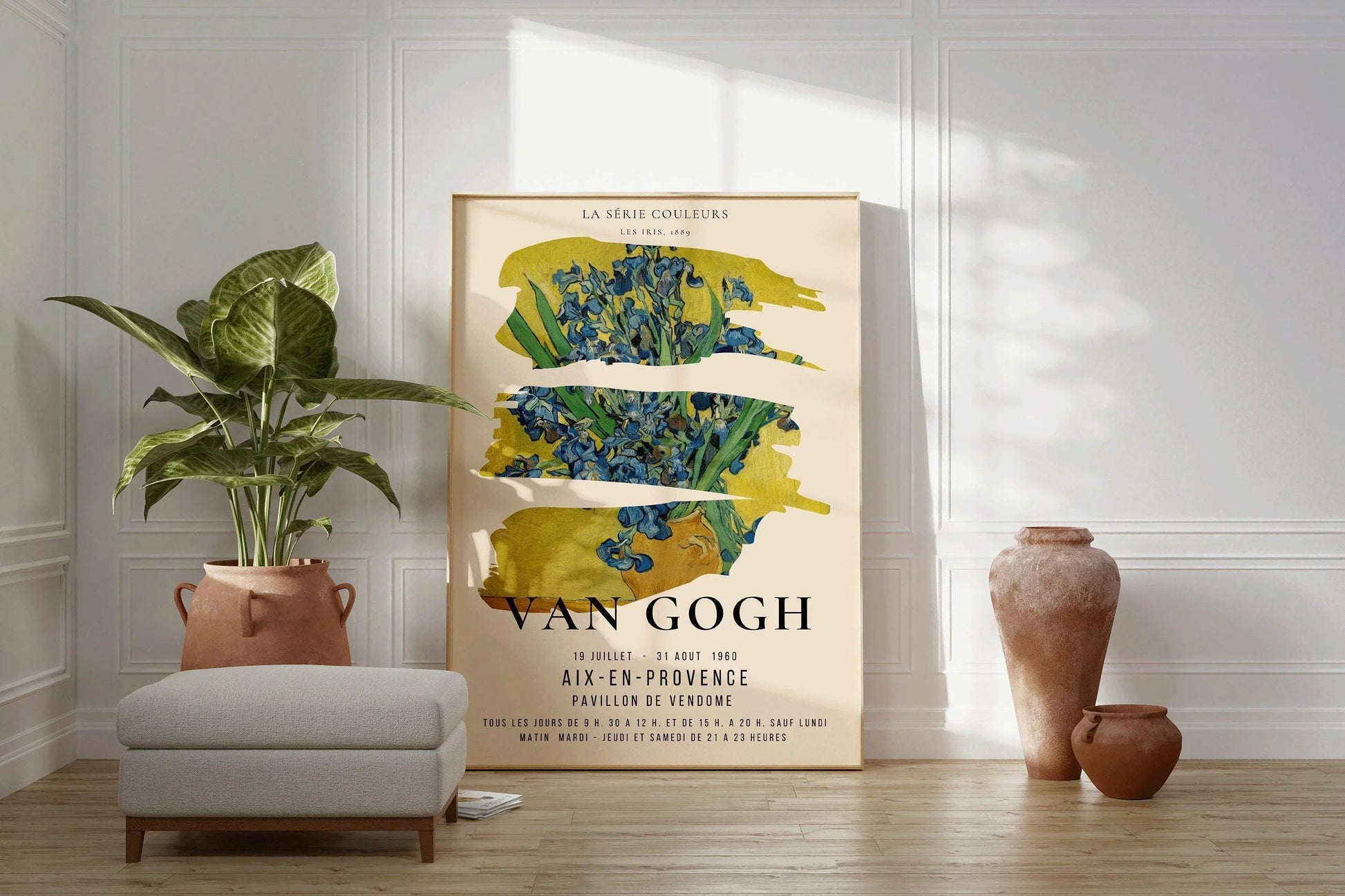 Affiche de l'exposition « Les Iris de Van Gogh » : Impression d'art giclée