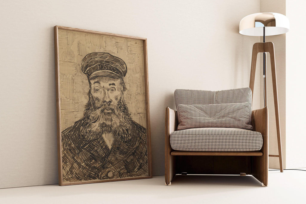 Estampe de Van Gogh « Le facteur » : œuvre d'art impressionniste, impression giclée sur papier Hahnemühle
