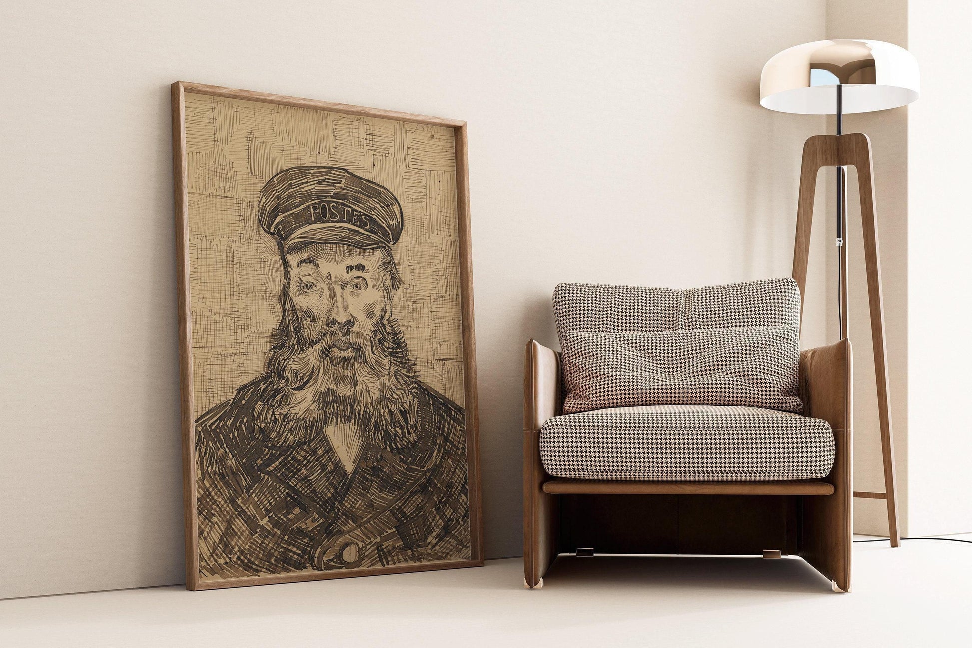 Estampe de Van Gogh « Le facteur » : œuvre d'art impressionniste, impression giclée sur papier Hahnemühle