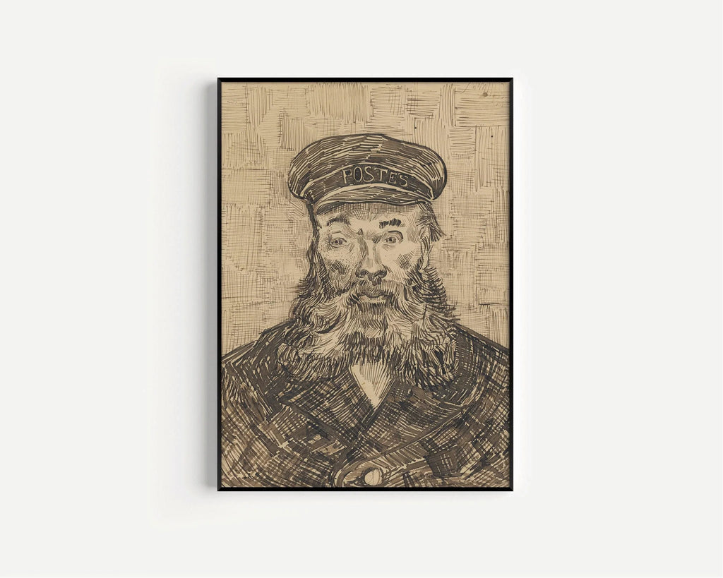 Estampe de Van Gogh « Le facteur » : œuvre d'art impressionniste, impression giclée sur papier Hahnemühle