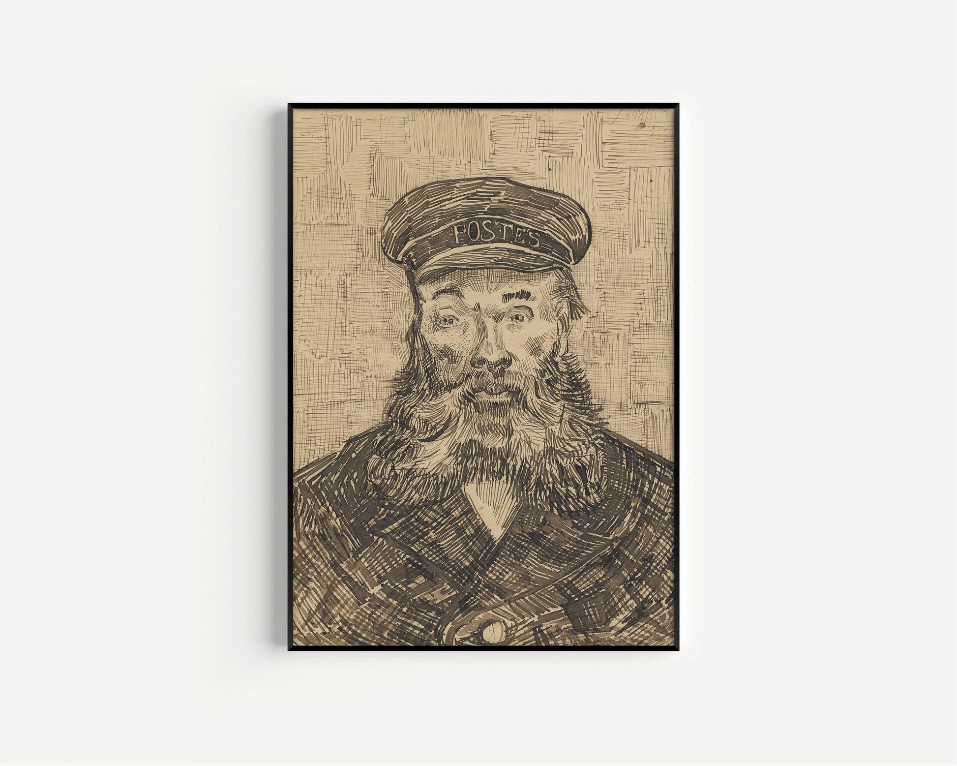 Estampe de Van Gogh « Le facteur » : œuvre d'art impressionniste, impression giclée sur papier Hahnemühle