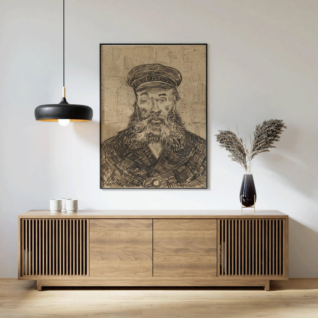 Estampe de Van Gogh « Le facteur » : œuvre d'art impressionniste, impression giclée sur papier Hahnemühle