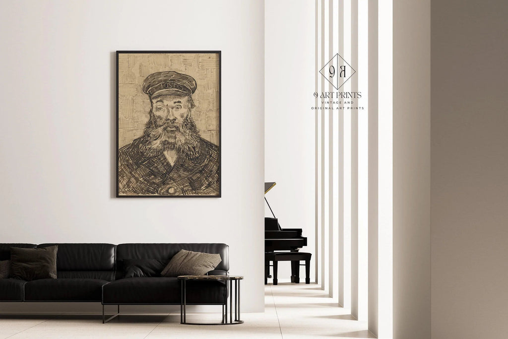 Estampe de Van Gogh « Le facteur » : œuvre d'art impressionniste, impression giclée sur papier Hahnemühle