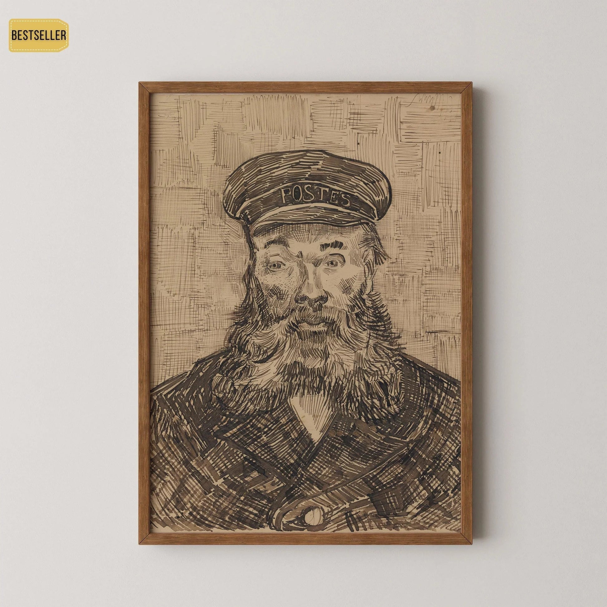 Estampe de Van Gogh « Le facteur » : œuvre d'art impressionniste, impression giclée sur papier Hahnemühle
