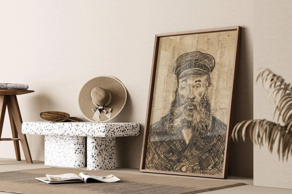 Estampe de Van Gogh « Le facteur » : œuvre d'art impressionniste, impression giclée sur papier Hahnemühle