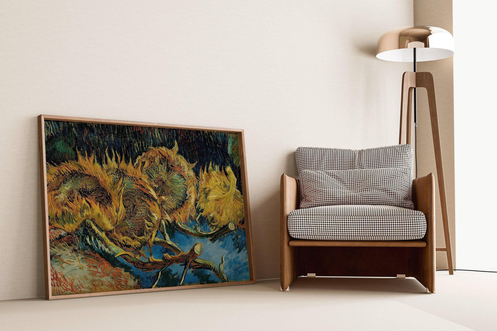 Van Gogh Sunflowers Art Print: Giclee Fine Art, Handframed Option