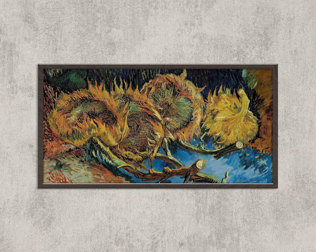 Estampe Tournesols de Van Gogh : Art panoramique impressionniste vintage (2x1)