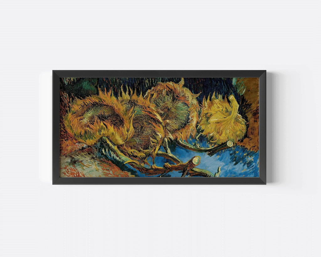 Estampe Tournesols de Van Gogh : Art panoramique impressionniste vintage (2x1)